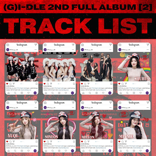 GIDLE perifer transparent kort nyt album 2. album Super Lady Zhao Meiyan sød samling PVC kort