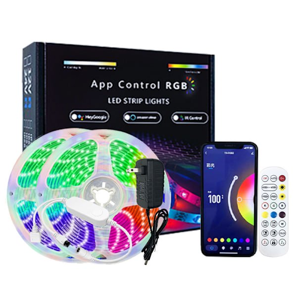Tuya LED-lysstripe sett smart hjem lysstripe 2835rgb5050 fargerik lydpickup lys wifi bluetooth lysstripe