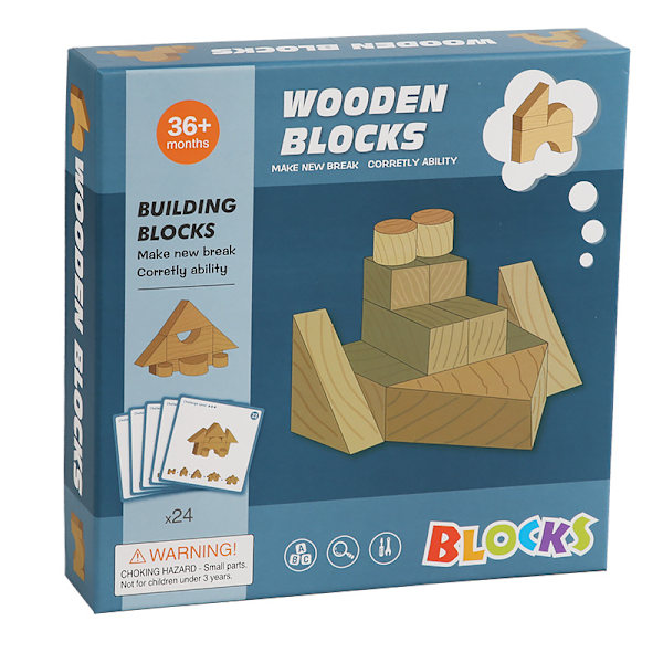 1-pakkaus Rakennus 3D Rakennuspalikat Pöytäpeli Kindergarten Montessori Opetusvälineet Lasten Koulutus