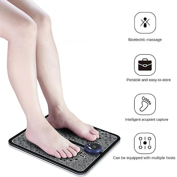 EMS Fotmassageapparat för cirkulation och smärtlindring, fot nooro neuropati avgift, USB Ny