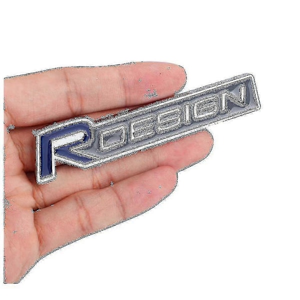 Volvo R Design Sininen ja Hopea Grillin Merkki Logo Xc60 V70 S60 V40 V60 C30 V50