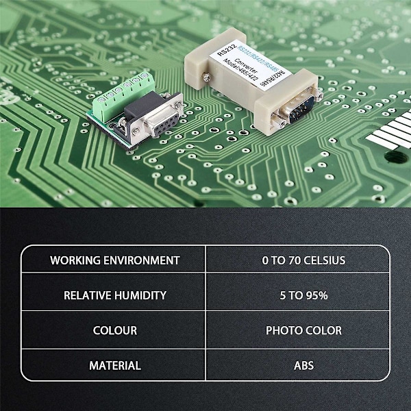 -232 RS232 Seriel til RS485/RS422 485/422 Konverter Kompatibel EIA/ RS232C Standard og RS485/RS422