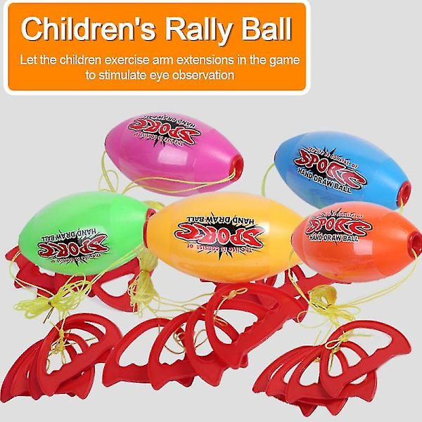 Lasten urheilulelu Saraday Ball Shuttle Rally Ball Fitness Hand Pull Ball Double