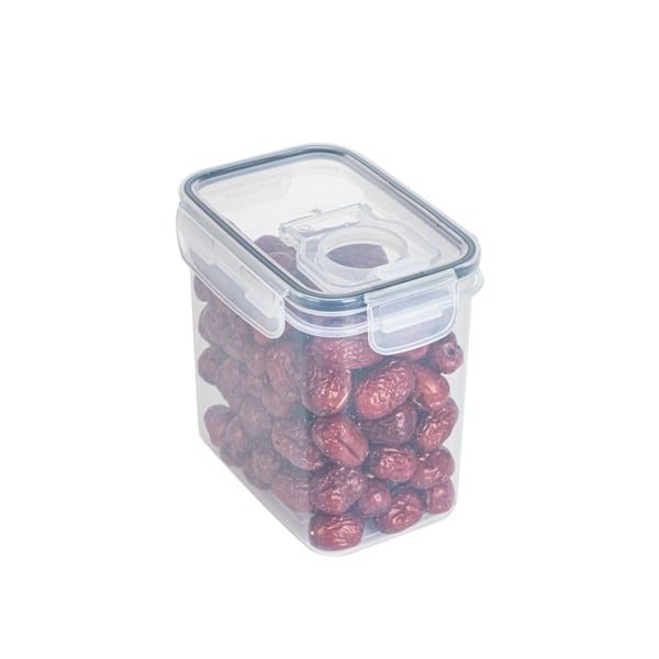 4-pack Matförvaring - Lufttäta burkar med lock - Kit Transparent