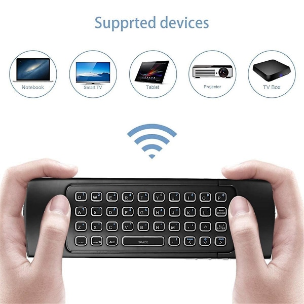 MX3 Air Keyboard Baggrundsbelyst Smart Fjernbetjening 2.4G RF til Tx3 H96 Android TV Box