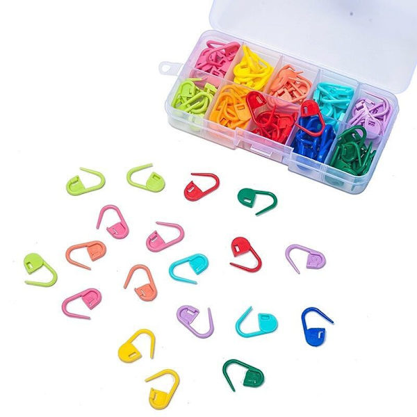 Förpackade Små Stift 10 Färger 120 Stycken Tröja Stickning DIY Handverktyg Tillbehör Stift Markör Spänne Stickning Positionering Spänne