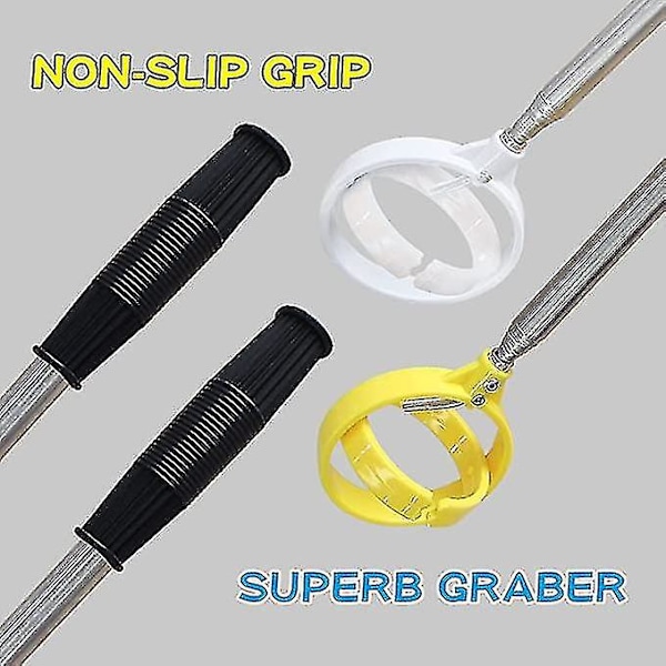 Rostfritt stål infällbar golfbollshämtare för vatten | Golfbollsputter gripare klo sugverktyg, idealisk golfpresent, max. 2 st slumpmässig färg