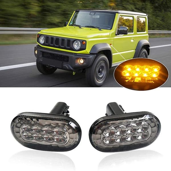LED Sidelys for Jimny JB74 JB64 2018- Blinklysindikator Erstatning, Røkt