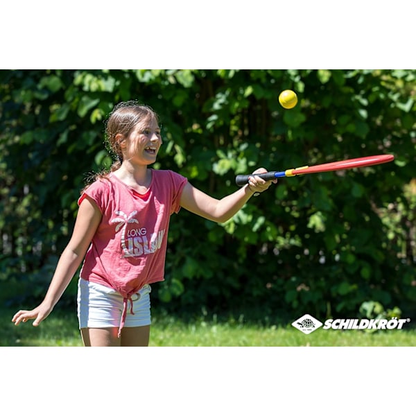 Racketset, jumbobadminton, två extra stora badmintonracketar XL med stretchnät, mjuk boll och färgade fjäderbollar