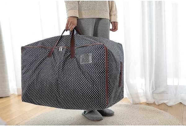 100l Extra Stor Klädställning Under Sängen Commoder, Fällbara Organizer Väskor För Täcken (blå 70*42*35cm)-mxbc