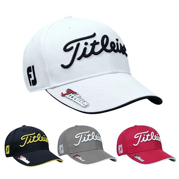 Ny stil top cap golf cap mænd og kvinder sol hat golf cap solbeskyttelse hvid