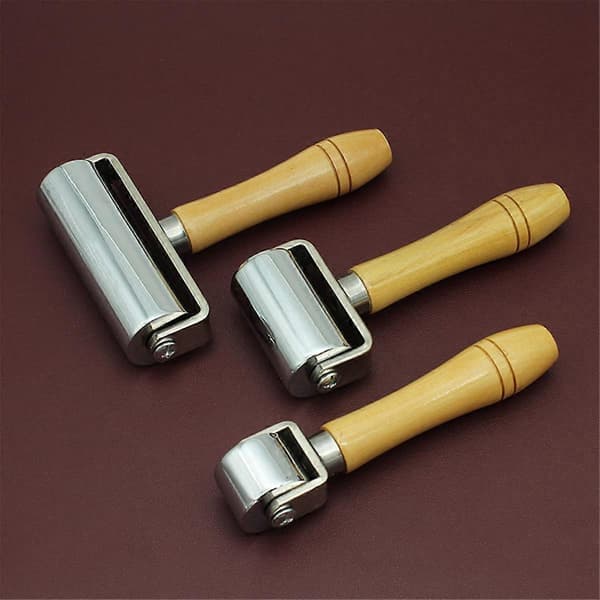 Läderbindel Tapet Bilfolie Solid Roller Handpressningsbindel DIY Handverktyg L Modell
