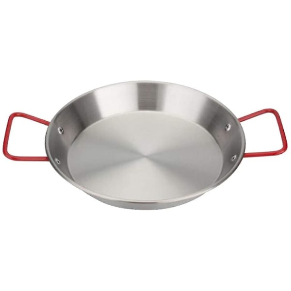 Rustfrit stål Paella pande Nonstick stegepande Stegepande Paella pande Stegepande Hjemmelavet mad Steg Paella 24cm-mxbc