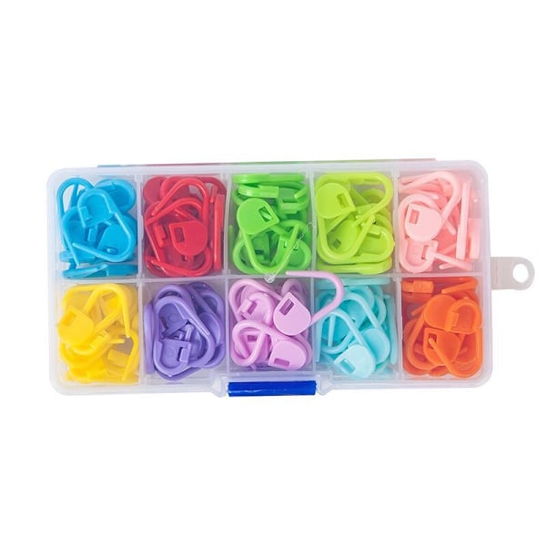 Förpackade Små Stift 10 Färger 120 Stycken Tröja Stickning DIY Handverktyg Tillbehör Stift Markör Spänne Stickning Positionering Spänne
