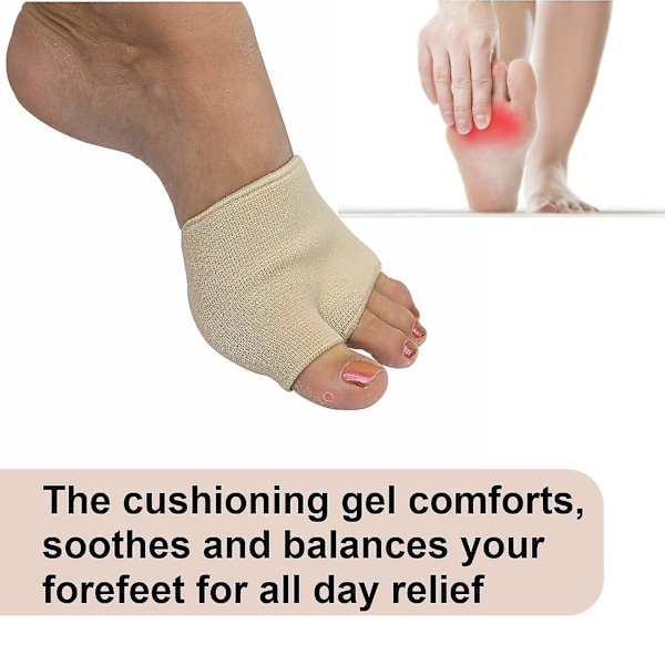 Metatarsal Gel Protector Cushion Pads - Lindra smärta i trampdynan - Metatarsal Pads - Metatarsalgia Insoles-mxbc