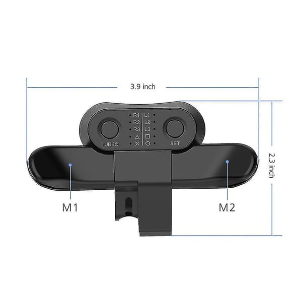 Forlænget Gamepad Bagknap Tilbehør Controller Paddles Til Dualshock4 Bagudgående Udvidelsesknapper