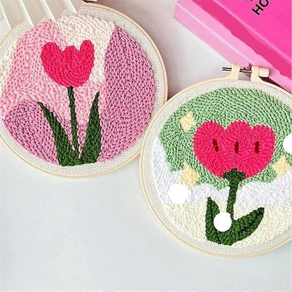 Punch Needle Kit, Punch Needle Kits Voksne Nybegynner