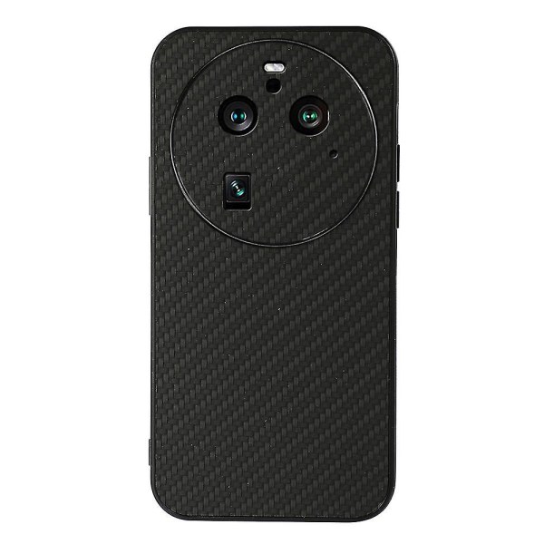 Til Oppo Find X6 Pro Carbon Fiber Texture Phone Case Pu Læder Coated Tpu Drop-proof Cover