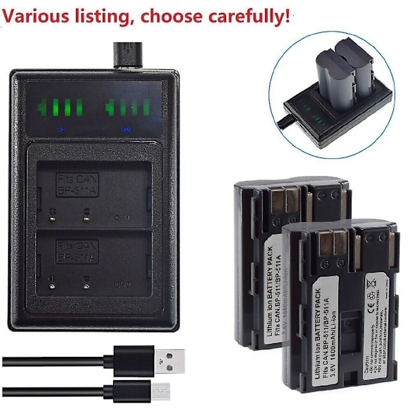 Batteri eller lader kompatibel med Canon Ds6031 Ds126061 Ds6041 Ds126131 Ds126171 Ds126211