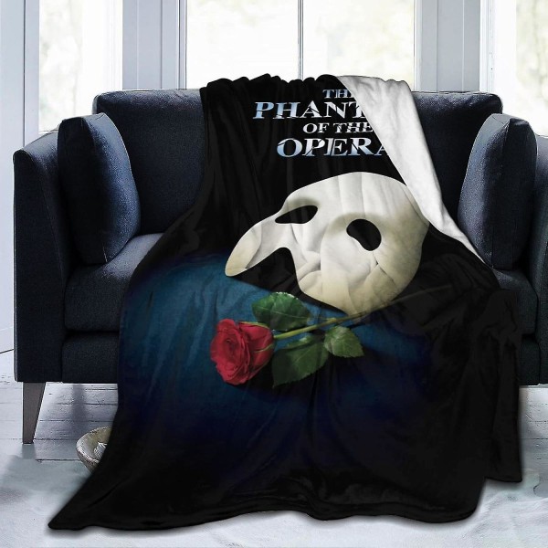 The Phantom Of The Opera Fleece-tæppe, Ultra Soft Hyggelig Luksus Fuzzy Blanket Til Sovesofa, Letvægts Varme Plys Tæpper Sengetøj Til Al