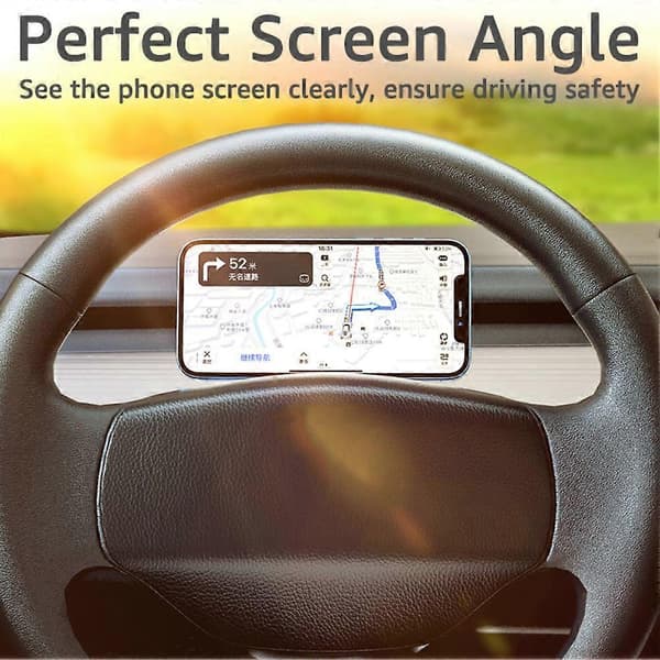 Magnetisk ring för instrumentbräda, bilhållare MagSafe-fäste för iPhone 14 13 12 Pro Max Mini Magnetfodral Fällbart bilfäste