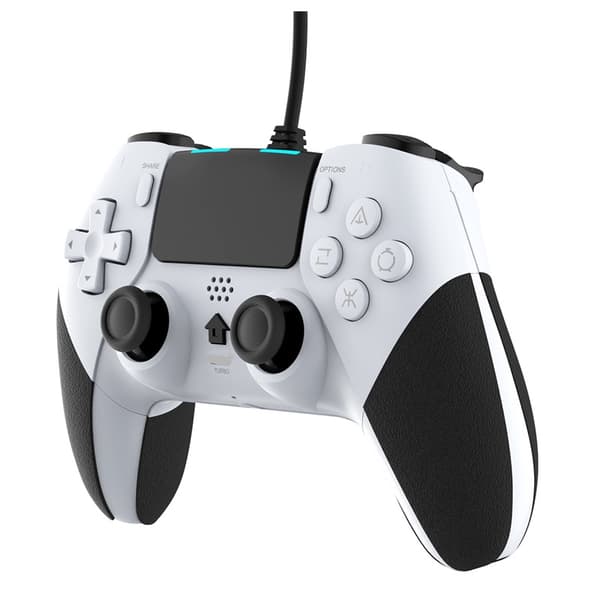 Ny PS4 kablet kontroller med makroprogrammering P4 kablet kontroller med vibrasjon seks-akset funksjon plug and play T29