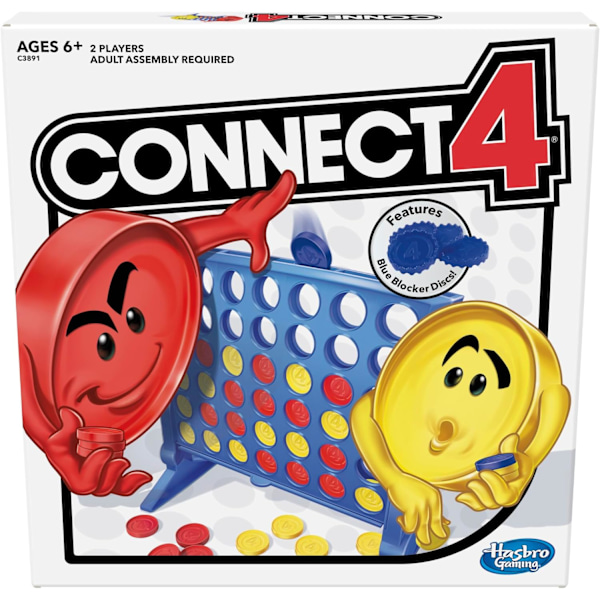 Hasbro Gaming Connect 4 Strategispel för Barn | 2 Spelare | Påskpresenter för Pojkar & Flickor | A