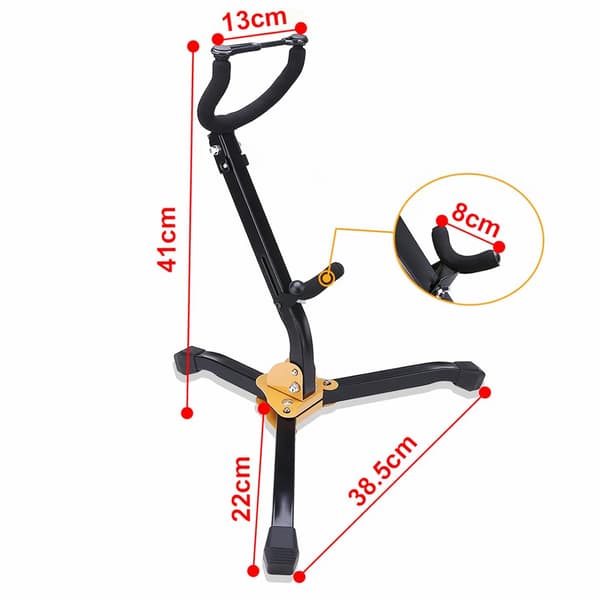 1-pack Saxofonstativ för Alto/Tenor Saxofon, Vikbart Tripodstativ