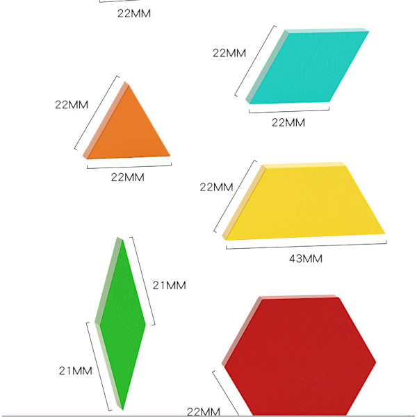 Trä Magnetisk Intelligens Pussel Barn Tangram Variation Geometri Magnetisk Förälder-barn Interaktiv Utbildning