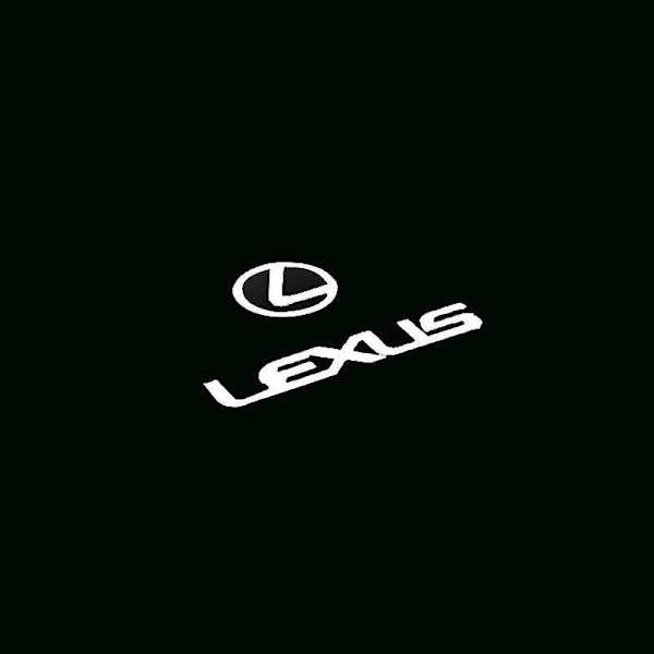 2 stk. er egnet for Lexus LS RX ES IS LX Lexus Dørprojeksjon Atmosfære Lampe