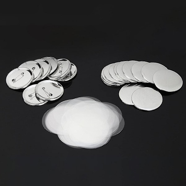 300 st 1 tum/32 mm topp/botten stift tomma märken & knappdelar för märkesknappmaskin - Excellence