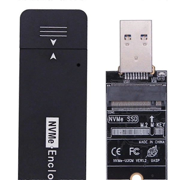 NVME Kotelo SSD NVME - USB-adapteri M.2 NVMe Kotelo 10Gbps USB3.1 Type-A PCIe M2 SSD Kotelo