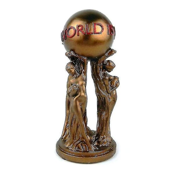 Verden er din harpiksstatue samleobjekt premium rekvisit filmreplika trofæ--