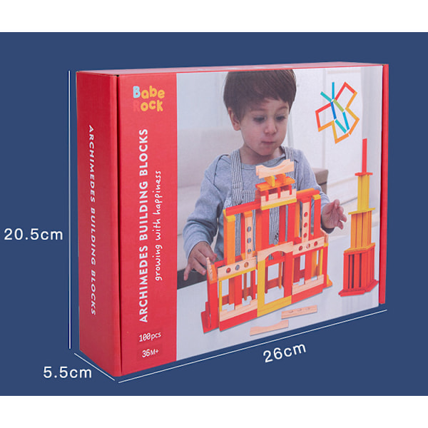 1 bit tidig barndomsutveckling Archimedes montering bygg interaktivt spel babykoncentrationsträning