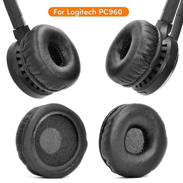 Ersättande öronkuddar för PC960 H960 USB H650E Mjuka och hållbara öronkuddar