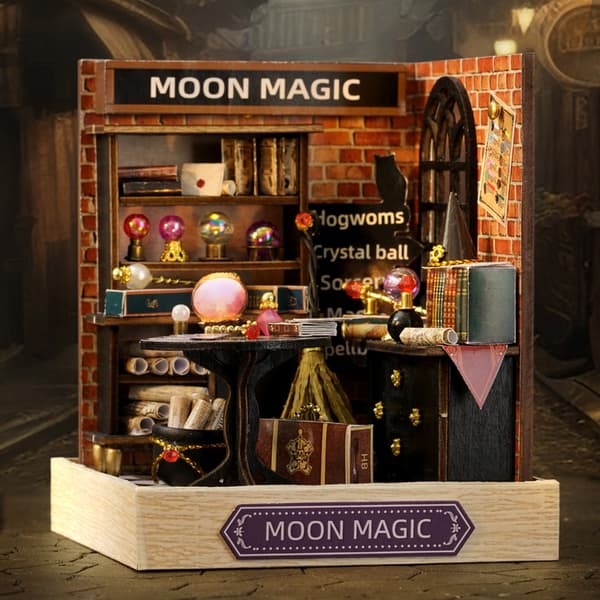 DIY-talo Happy Pavilion -sarja Moon Magic 3D-palapeli