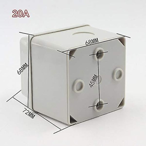 Växelswitch 3 Positioner 8 Skruvterminaler Rotera Kam Växelswitch