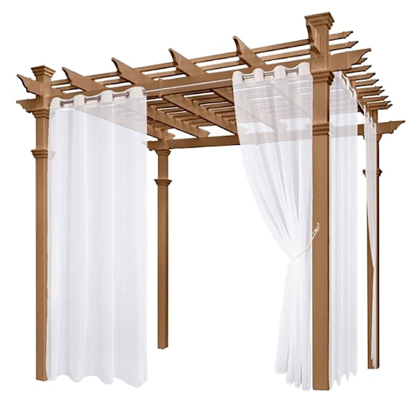 Outdoor Waterproof Shading Curtain Smooth Fabric Curtain Curtains For Patio