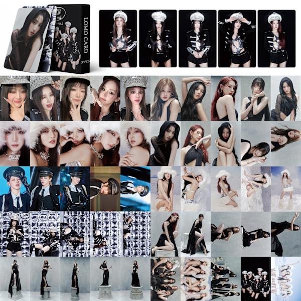 1 sæt Gidle album fotokort indeholdende 55/50 fotokort Gidle Lomo-kort Gave til fans' døtre