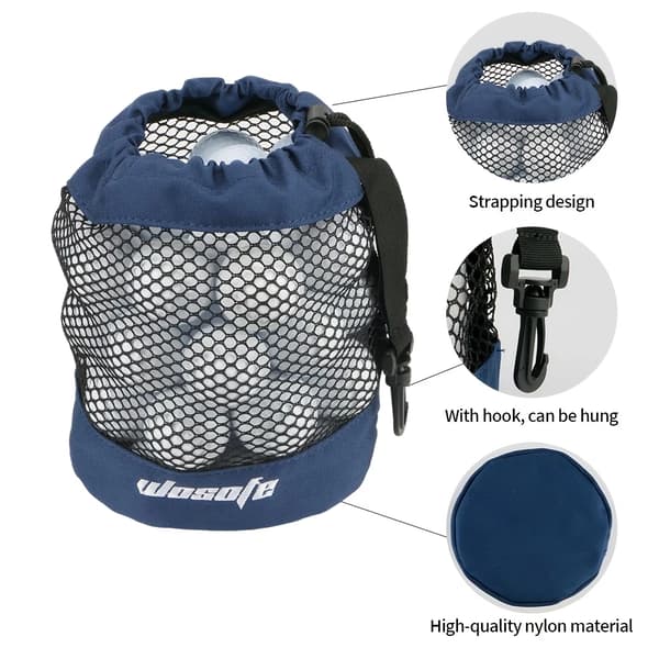 300D Vanntett Nylon Snøring Bærbar Golfnettpose