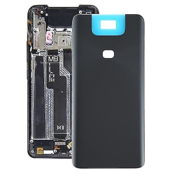 Glas batteri bagcover kompatibel med Asus Zenfone 6 Zs630kl(jet Black)