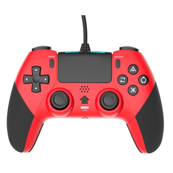 Ny PS4 kablet kontroller med makroprogrammering P4 kablet kontroller med vibrasjon seks-akset funksjon plug and play T29