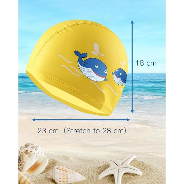 Badmössa för Barn Simbassäng - 3-10 År Kvinnor Pojkar Flickor Tyg PU Material Hatt
