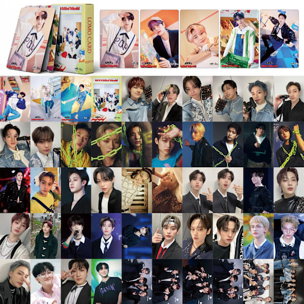 1 set Stray Kids fotokort 55 st Stray Kids Oddinary New Album fotokort Stray Kids Lomo-kort Stray Kids M