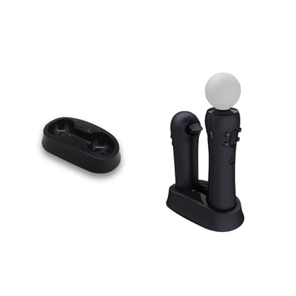 DOBE PS4/PS3 Move Controller Dobbeltlader MOVE Trådløs Controller Lader Dobbeltlader TP3-382