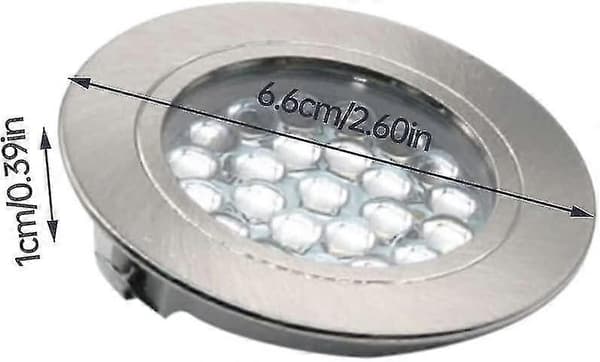2025-6 stk LED indbyggede downlights, LED indbyggede loftlamper, ultra-tynde loftlamper