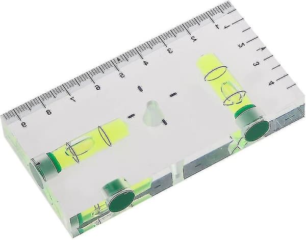 Mini-vattenpass med hög precision, tvåvägs, transparent och magnetisk