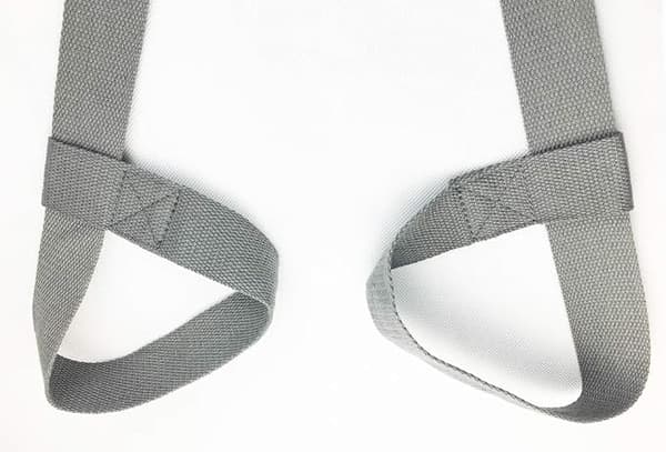 Yogamattarem med justerbara öglor för alla matstorlekar grå (matta ingår ej)