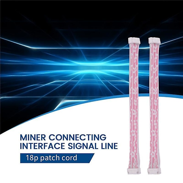 20 kpl 18-nastainen signaalikaapeli 2X9 nastan liitäntä Datakaapeli Antminer S9 S7 L3 -koneelle, tiedonsiirto Sp