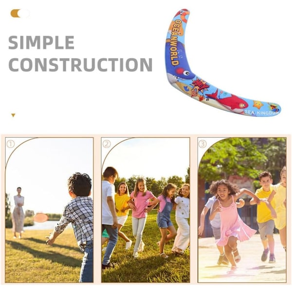 Boomerang 2 stk. V-formet motoriseret pil udendørs sport skum frisbee flyvende boomerang sportsspil flyvende legetøj